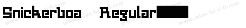Snickerboa Regular字体转换